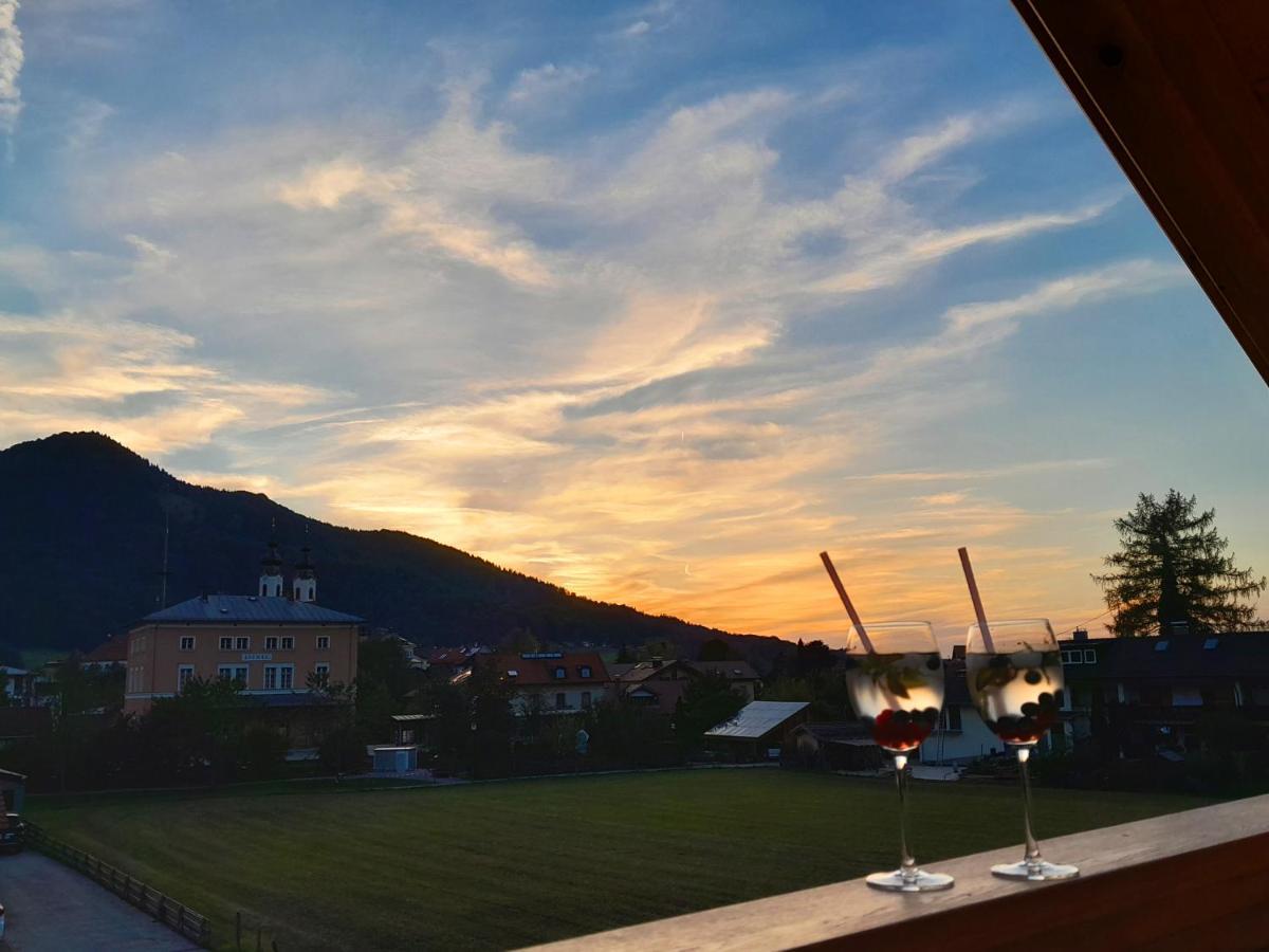 Ferienwohnung Bergblick Loft Aschau im Chiemgau Bagian luar foto